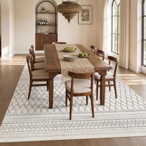 cotiled 6x9 Area Rugs for Living Room: Boho Washable Rug for Dining Room - Image 7