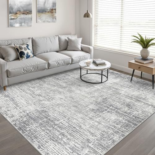 LOONGRUG 8x10 Area Rugs Washable Neutral Modern Rug for Living Room Grey - Image 6