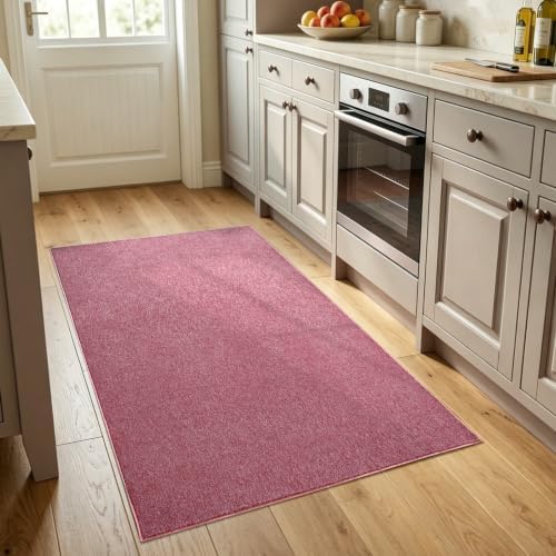3x5 Red/White Area Rug Washable Non-Slip Soft Thin for Bedroom Kitchen - Image 2