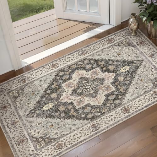 Tangsoo 2x4 Runner Washable Rugs for Entryway, Non Slip Small Area Rug by Tangsoo