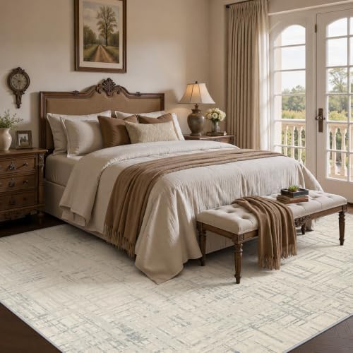 6x9 Area Rugs Living Room: Washable Vintage Floral Rug for Bedroom - Image 2
