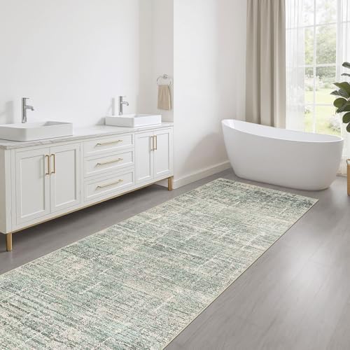 LOONGRUG Runner Rug 2x6 Machine Washable Non-Slip Kitchen Rug Sage Green - Image 5