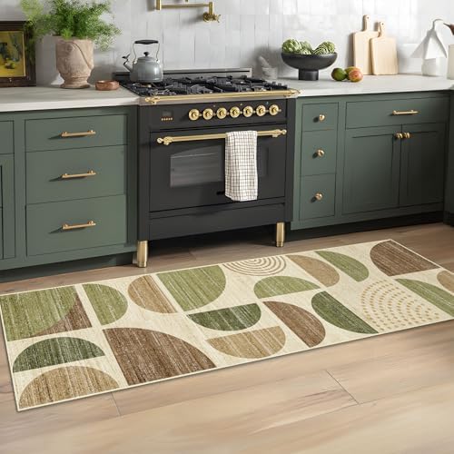 MUJOO Runner Rug Washable,2x6 Area Rugs Non Slip Modern Abstract - Image 2