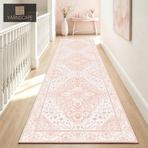 YARNSCAPE 2'6" x 8' Machine Washable Runner Rug, Non-Slip Low-Pile Carpet - Image 3