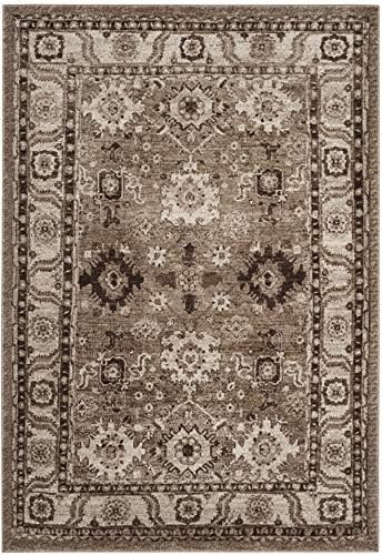 SAFAVIEH Vintage Hamadan Area Rug 5'3"x7'6", Traditional Taupe VTH214T - Image 3