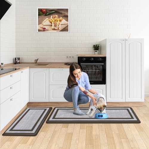 Mattitude Kitchen Mats Set of 2,Cushioned Anti-Fatigue Non-Skid Rug Sets - Image 5