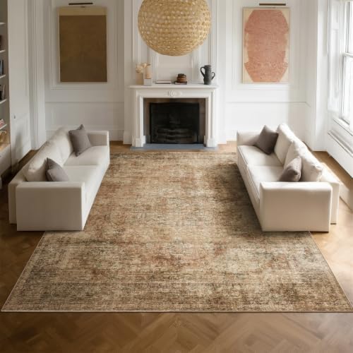 Machine Washable Rugs for Living Room: 8x10 Area Rugs for Bedroom by NoiFamo