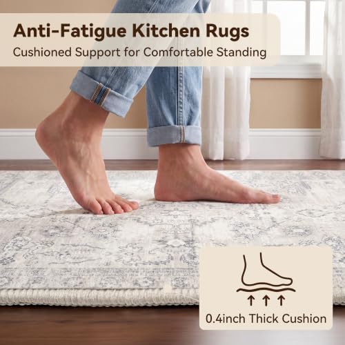 GRANNY SAYS Boho Kitchen Rug Set of 2, Anti Fatigue Kitchen Mats Non Slip - Image 3