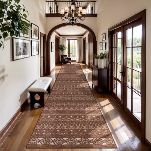 SERISSA 2x14 Washable Non-Slip Boho Runner Rug for Hallway by SERISSAHomeDecorCollection