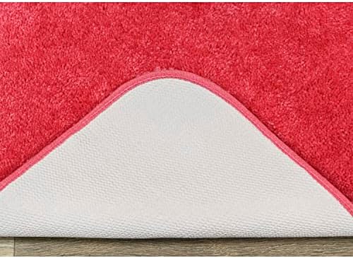 Garland Rug Traditional Nylon Washable Pink Hibiscus 2 Bath Rugs (21" X 34", 22" X 60") - Soft, Absorbent, and Stylish for Your Bathroom - Image 5