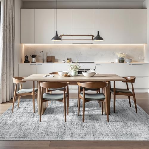 6x9 Area Rugs for Living Room,Large Washable Rug,Grey - Image 5