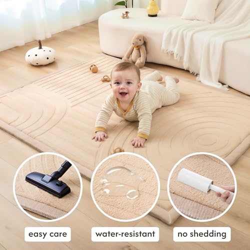 Hakuna Matte CloudSoft 60"x80" Floor Mat, 3D Gentle Arcs Rug - Image 5