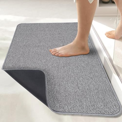 Bath Mat,Ultra Thin Bathroom Rugs,Rubber Bath Mats for Bathroom,Bath rugs - Image 2