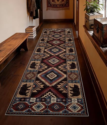 YIHOUSE Washable Western Cabin Runner Rug 2'8''x8 Hallway by YIHOUSE