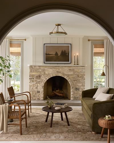 Loloi Magnolia Home Pace Sunset/Stone 18" x 18" Sample Rug - Image 2