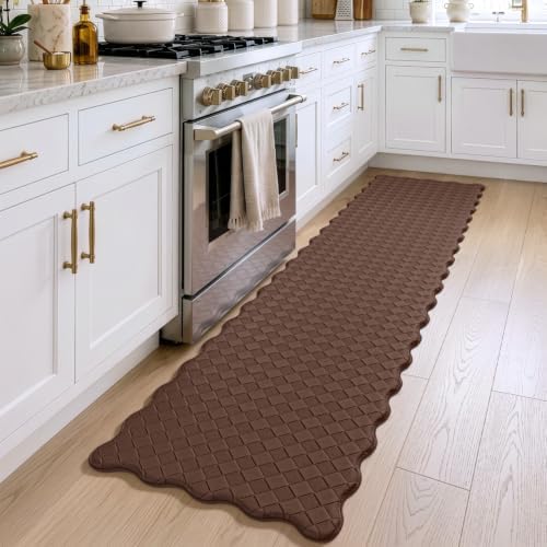 DEXI Kitchen Floor Mats Cushioned Anti Fatigue, 23x94 Runner Rugs Brown - Image 2