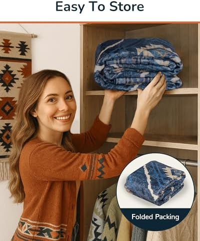 BESTSWEETIE 2'x6' Washable Area Rug for Living Room Runner Darkblue - Image 4