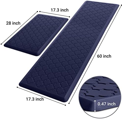 Kitchen Mat 2 PCS Cushioned Anti-Fatigue Floor Mat Standing Mat for Kitchen - Image 2