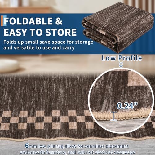 GarveeHome Scalloped Washable Rug 9x12 Area Rug for Living Room Bedroom - Image 4
