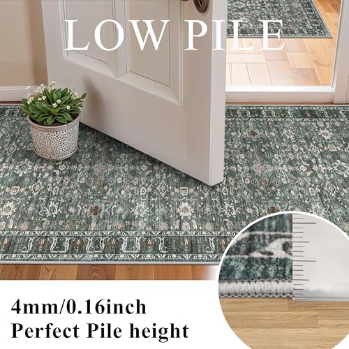 Washable Hallway Runner Rug 2x10: Non Slip Runner Rugs with Rubber Backing - Image 3