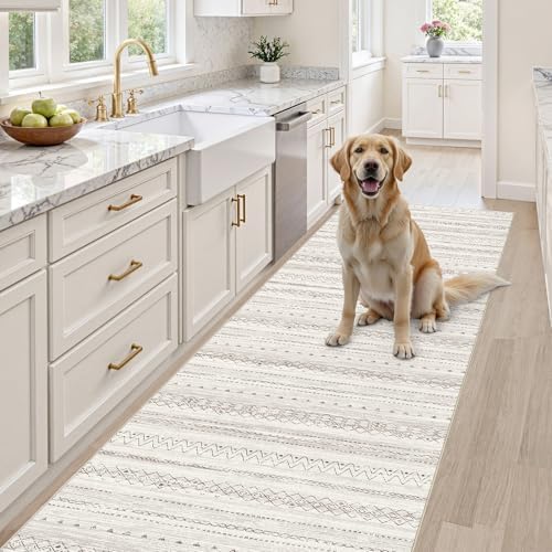 cotiled Hallway 2.6x8 Runner Rugs Washable Boho Moroccan Soft Rug - Image 5