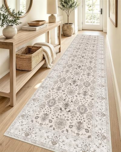 OLANLY 2'6"x12' Washable Runner Rug, Non Slip Carpet for Hallway Kitchen by OLANLY
