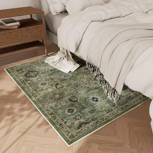 Machine Washable Small Rugs for Kitchen: Door Mat Indoor Entrance 2x3 Throw Rug Stain Resistant Non-Slip Low Pile Soft Carpets for Entryway Front Door Indoor Entrance Entry Bedroom - Image 2