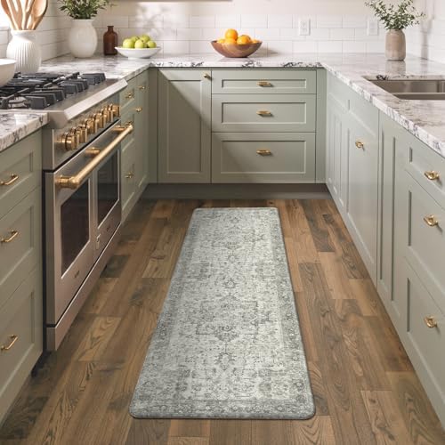 GENIMO Anti Fatigue Kitchen Mats for Floor 17"X59", Runner Rug,GrayTaupe - Image 3