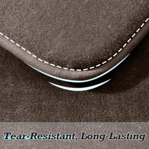 HUXMEYSON Bathroom Rugs Sets 3 Piece, Non-Slip & Quick Dry Bath Mat Set, Ultra Soft Velvet Bath Rugs for Bathroom, Toilet and Shower Floor, Brown - Image 7