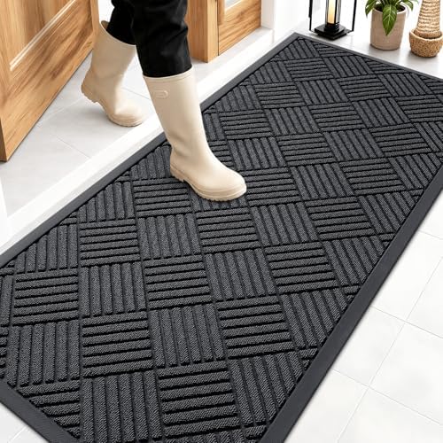 OLANLY Front Door Mat Outside Entrance 59x23, Waterproof Heavy-Duty Doormat by OLANLY