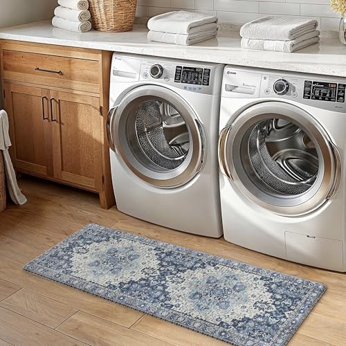 GENIMO Anti Fatigue Kitchen Mats for Floor 2PCS, Standing Rugs,Navy Blue - Image 7
