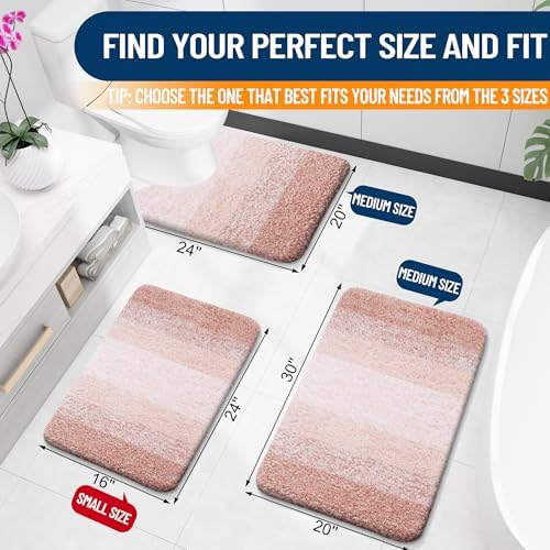 OLANLY Large Bathroom Rugs 44x32, Extra Soft Absorbent Microfiber Bath Rugs - Image 2