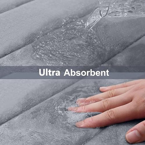 Buganda Memory Foam Bath Mat 70 x 46, Ultra Soft Absorbent Bathroom Rugs - Image 5