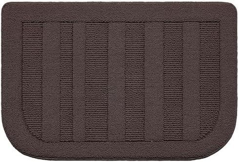 BEQHAUSE 24x36 Inch Kitchen Rugs Non Slip Washable Kitchen Sink Rug, Brown by BEQHAUSE