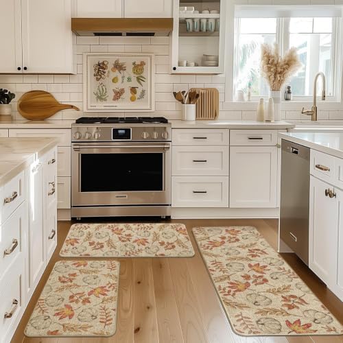 Artoid Mode Pumpkins Fall Kitchen Mats Set of 3-17"x29"+17"x36"+17"x47" - Image 4