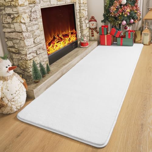 Amearea Modern Soft Hallway Runner Rug, 2x6 Feet White Washable Runner Rugs - Image 4