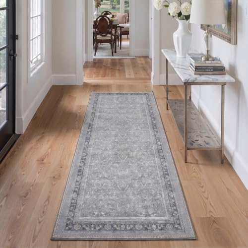 Bavni 8X10 Living Room Area Rug, Boho VintageDamask Washable Non Slip - Image 6