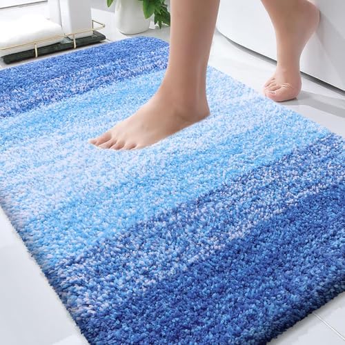 OLANLY Bathroom Rugs Mat 36x24, Extra Soft Absorbent Microfiber Bath Rugs by OLANLY