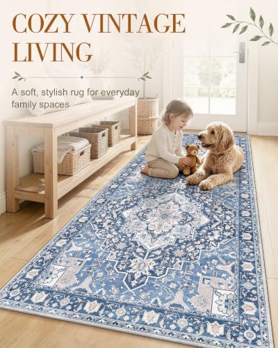 OLANLY 2'6"x14' Washable Runner Rug, Non Slip Carpet for Hallway Kitchen - Image 3
