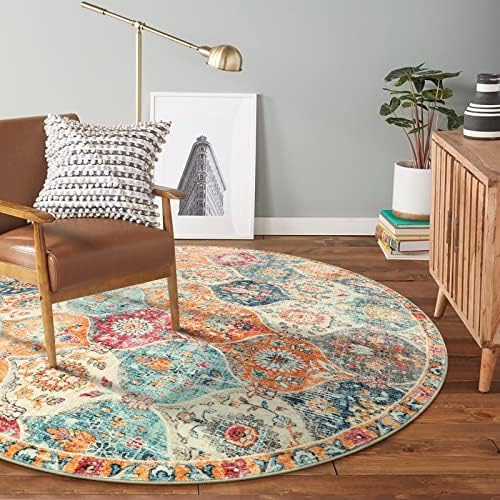 Lahome Moroccan Washable Round Area Rug, Soft Round Rugs 6ft Ultra-Thin - Image 6