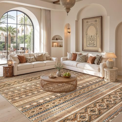 cotiled Boho 5x8 Area Rugs for Living Room: Soft Moroccan Washable Rug - Image 5