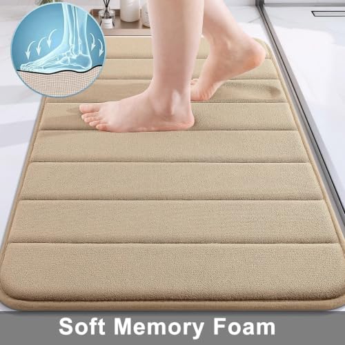 Buganda Memory Foam Bath Mat 30 x 20, Ultra Soft Absorbent Bathroom Rugs - Image 3