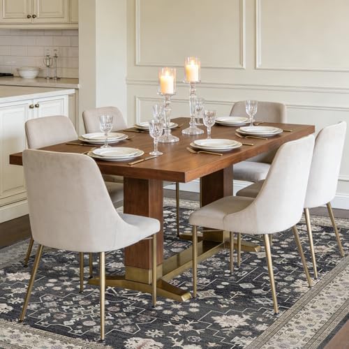 8x10 Washable Area Rugs for Living Room (Charcoal Blush Ivory) - Image 4