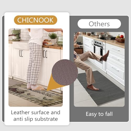 3PCS Kitchen Rugs, Anti Fatigue Kitchen Mat, Farmhouse Rooster - Image 5