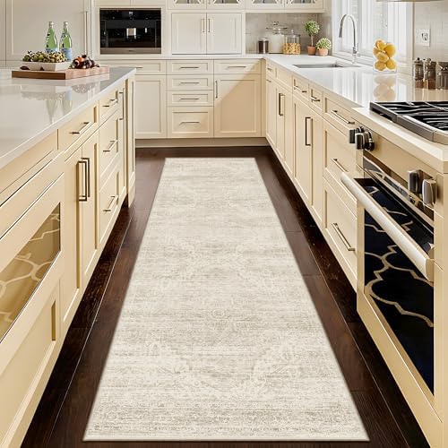 3x8 Runner Rug Non Slip Washable Rugs for Hallways, 8ft Kitchen Runners Rug for Entryway,Stain ResistantVintage Rug Runner，Ultra-Thin Kitchen Mats for Living Room Bedroom by Unknown