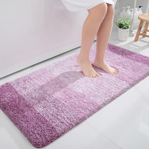 OLANLY Bathroom Runner Rug 45x27, Extra Soft Absorbent Microfiber Bath Rugs by OLANLY