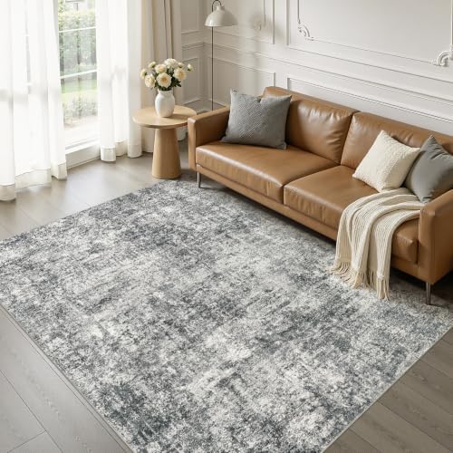 kakania Washable 7x9 Area Rug for Living Room: Abstract Modern Home Decor by kakania