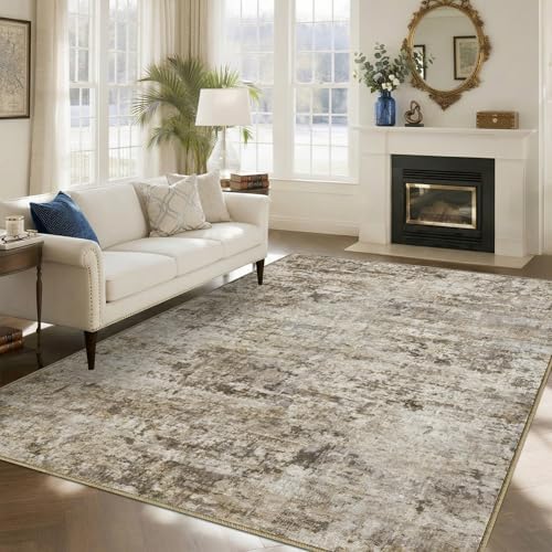 5x7 Area Rugs Washable Living Room Rug Non Slip Soft Carpets by Unknown