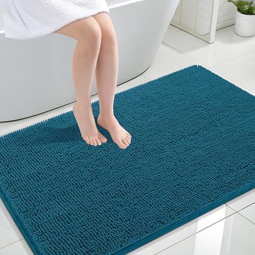 OLANLY Large Bathroom Rugs 44x32, Extra Soft Absorbent Chenille Bath Rugs by OLANLY