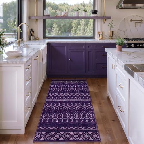 SERISSA 2x4 Washable Non-Slip Boho Runner Rug for Entryway - Image 2